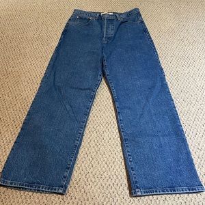 Levi's Ribcage Straight Ankle Jeans - Medium Wash - Size 30